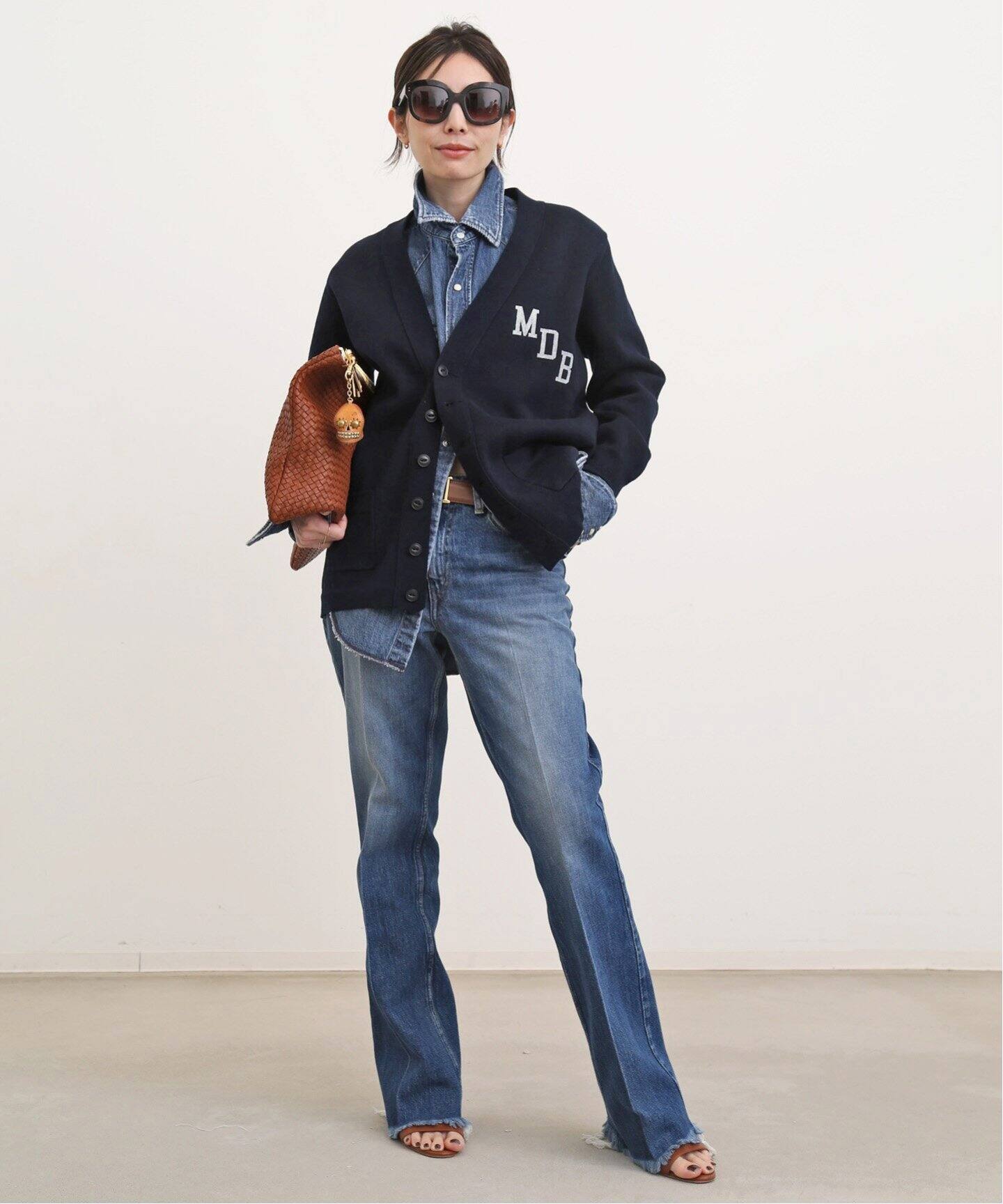 MADISONBLUE/マディソンブルー】BIG CARDIGAN COTTON（ニット  