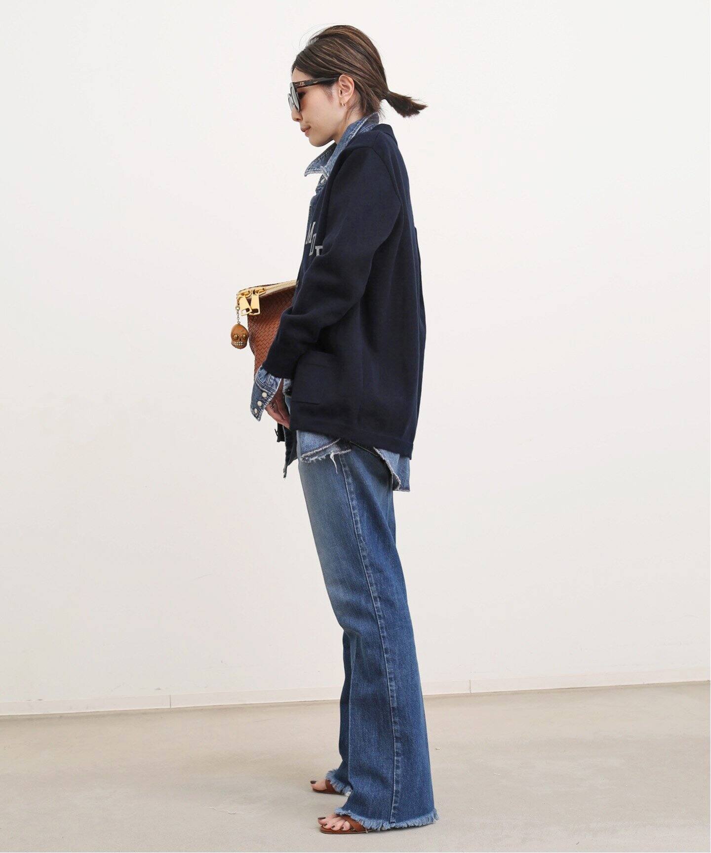 MADISONBLUE/マディソンブルー】BIG CARDIGAN COTTON（ニット  