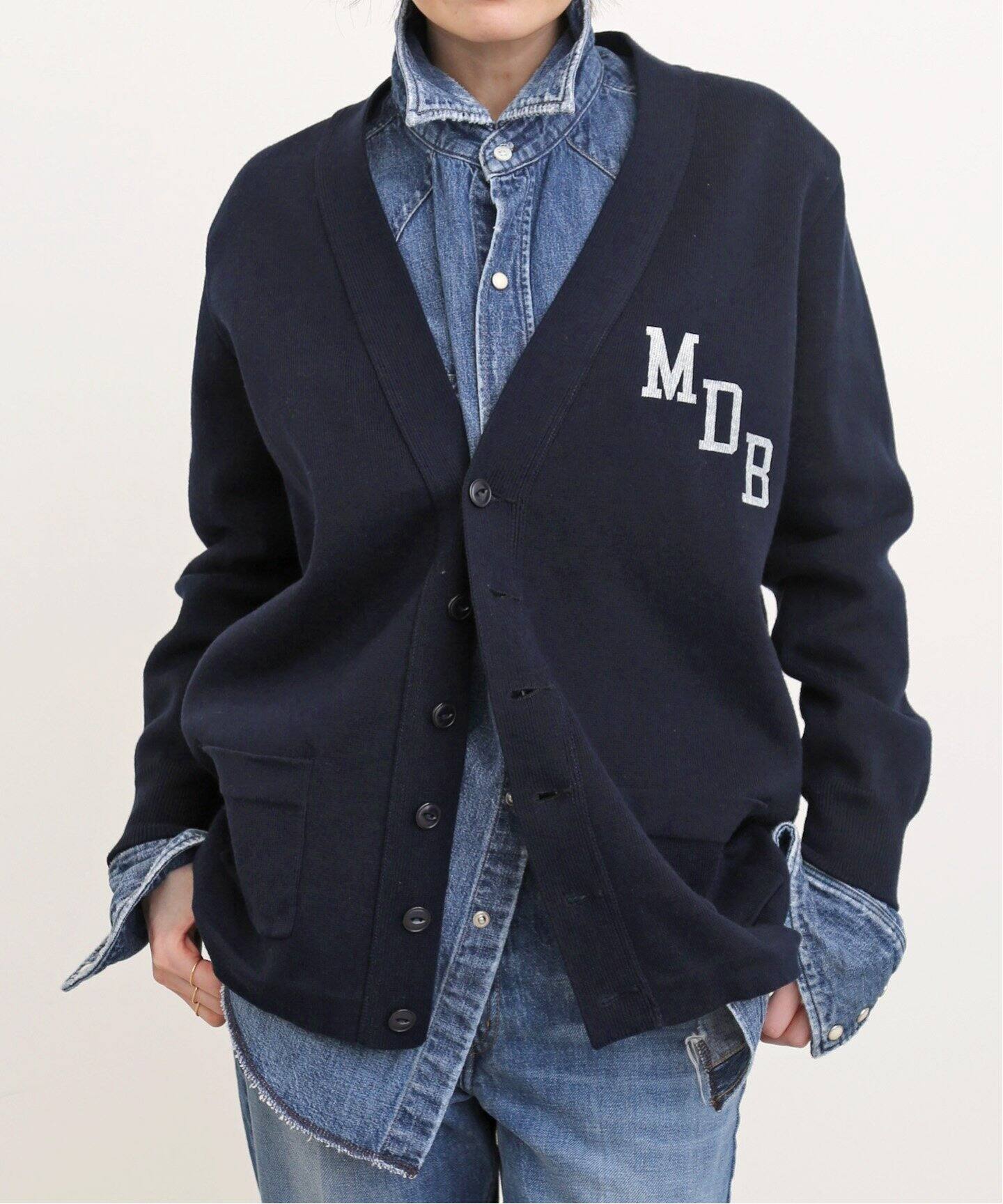 MADISONBLUE/マディソンブルー】BIG CARDIGAN COTTON（ニット  