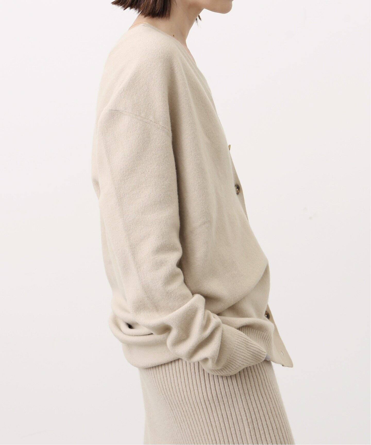 LAUREN MANOOGIAN/ローレン マヌージアン】 BUTTON CARDIGAN（ニット  