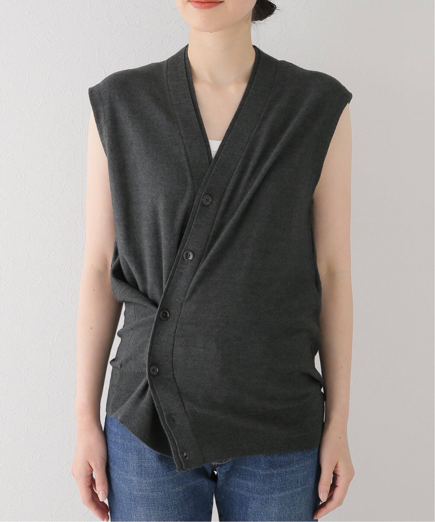 LEMAIRE/ルメール】SLEEVELESS TWISTED CARDIGAN（ニット／セーター 