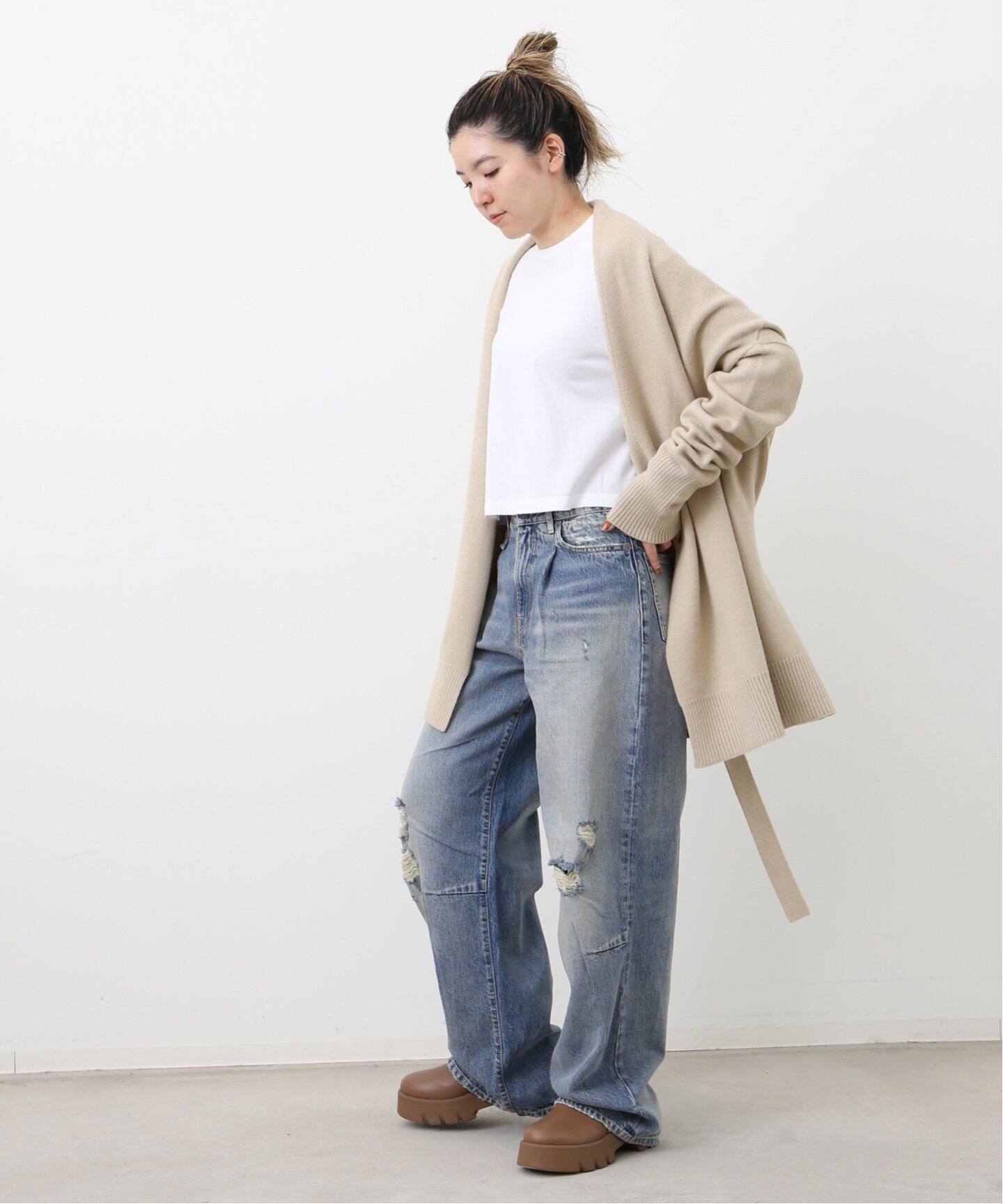 LAUREN MANOOGIAN/ローレン マヌージアン】 SLOUCH CARDIGAN（ニット 