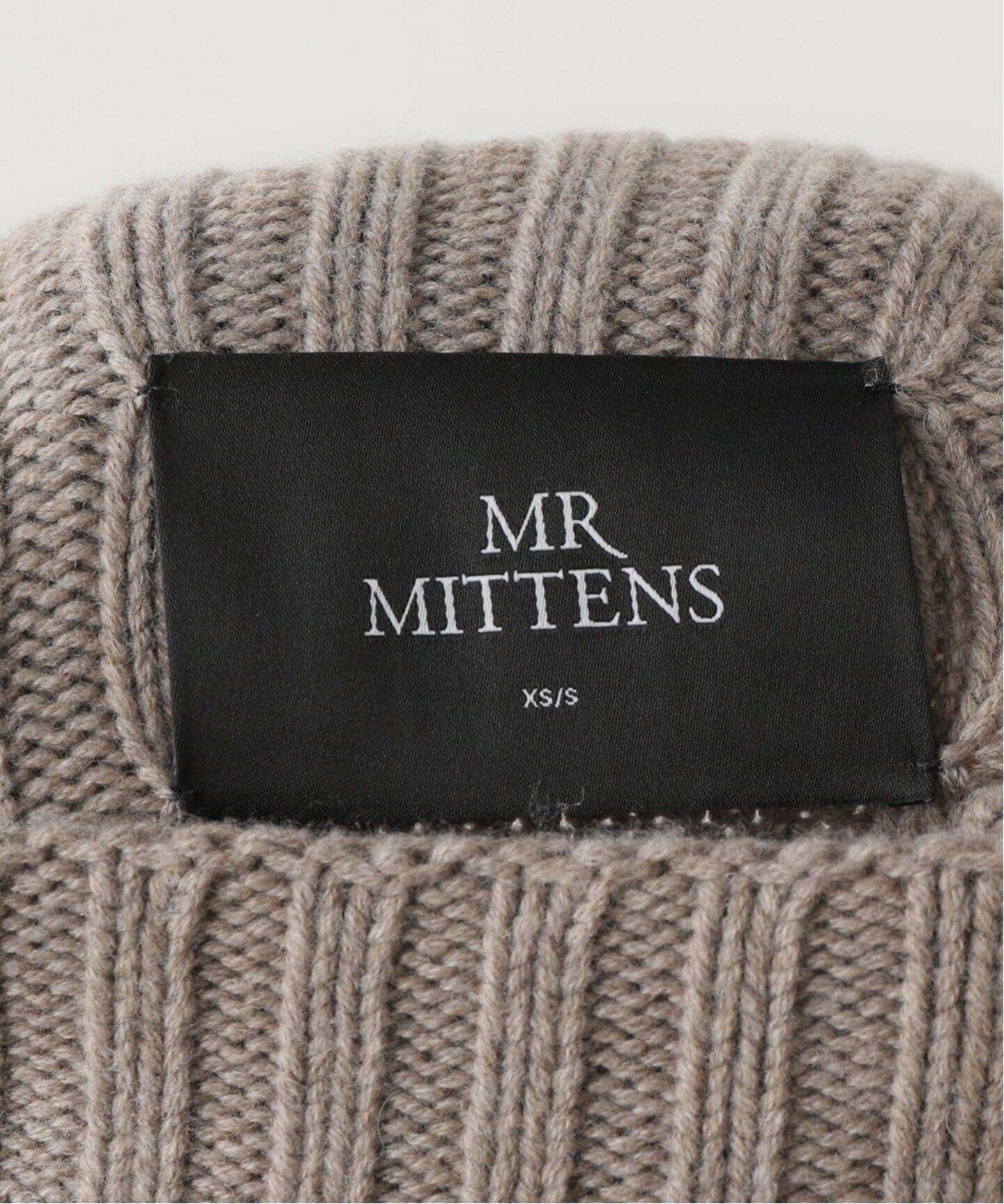 MR MITTENS/ミスター ミトンズ】 RIBBED HIGH NECK KNIT（ニット  