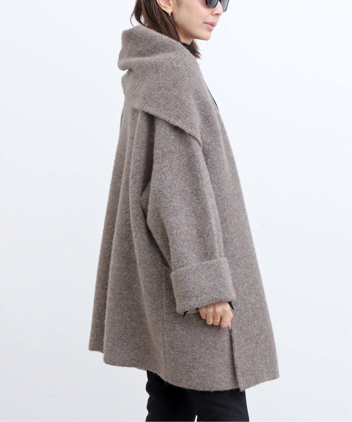 LAUREN MANOOGIAN/ローレン マヌージアン】 DOUBLE FACE COAT（ニット  