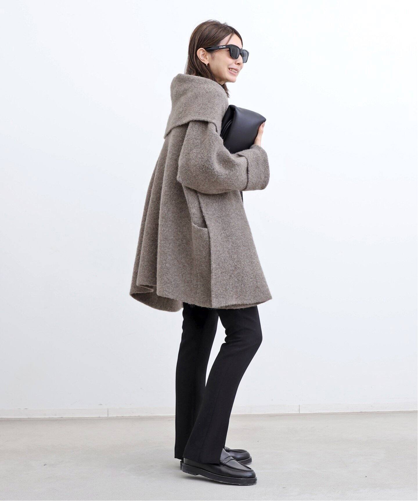 LAUREN MANOOGIAN/ローレン マヌージアン】 DOUBLE FACE COAT（ニット  