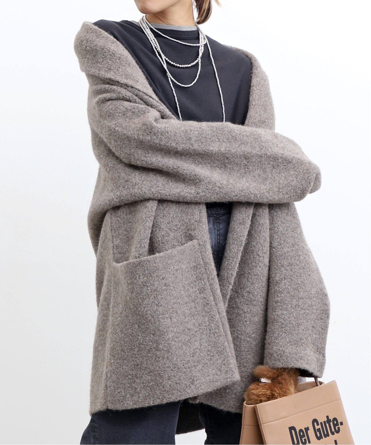 ニットコートLAUREN MANOOGIAN ローレンマヌージアン LAUREN MANOOGIAN  