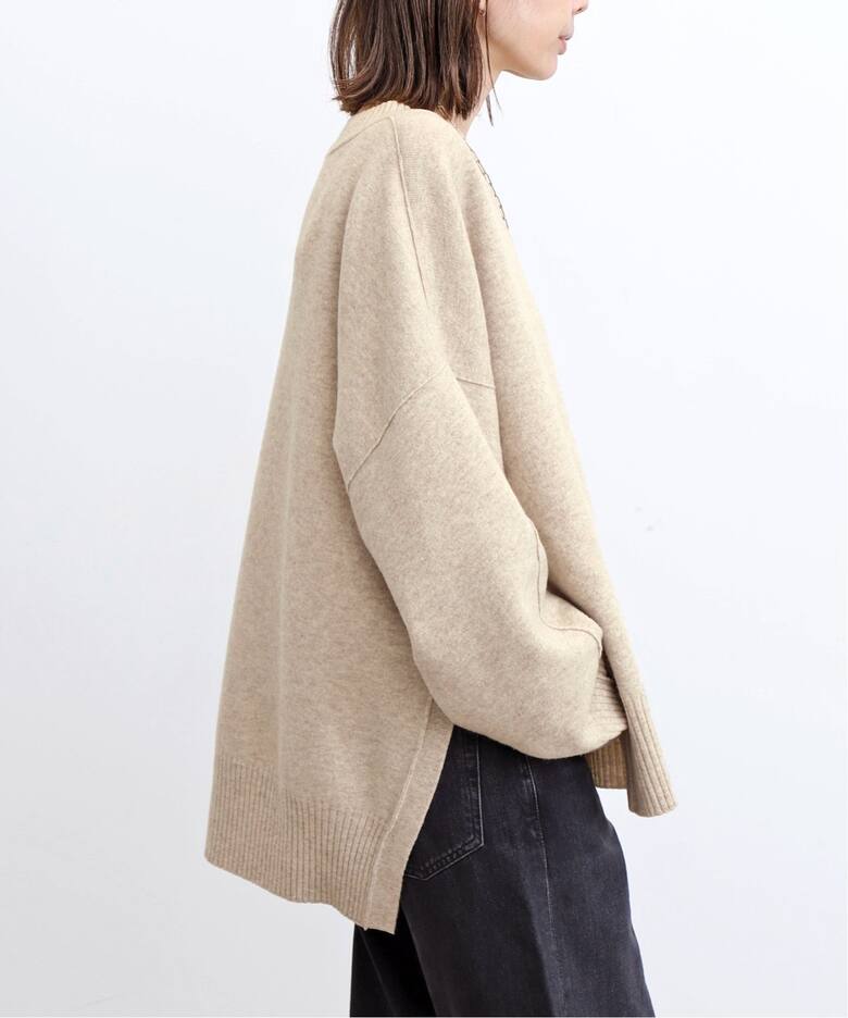 ADR/エーディーアール】 Wool pile Reversible Knit Pullover 
