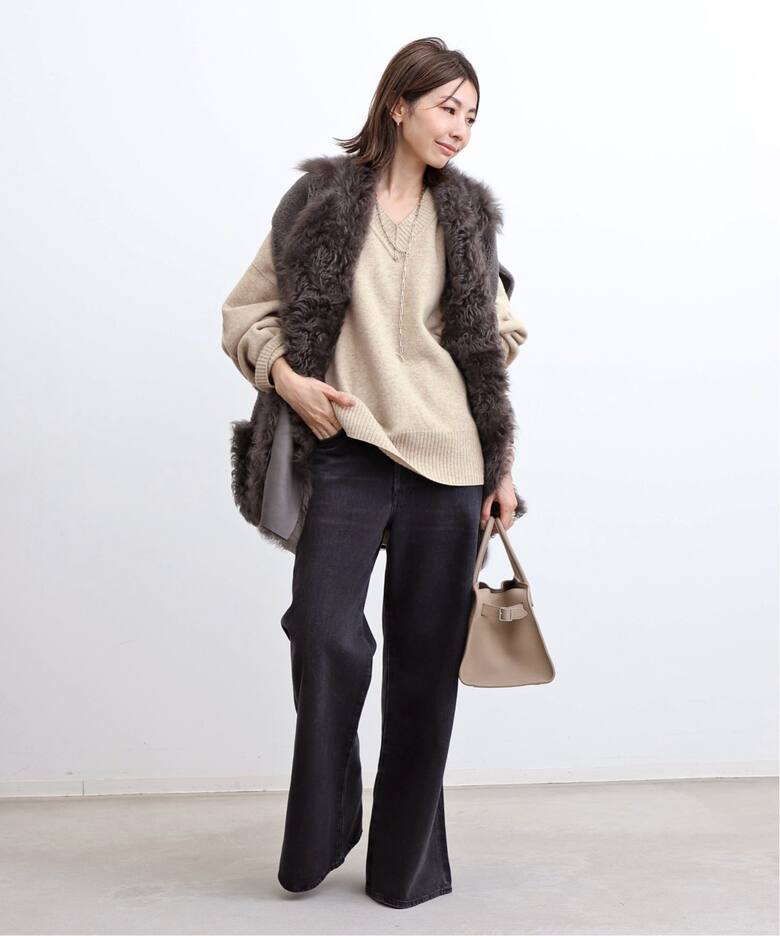 ADR/エーディーアール】 Wool pile Reversible Knit Pullover（ニット 