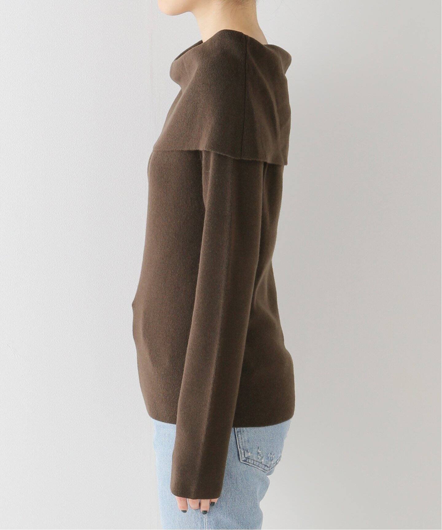 RUOHAN/ローハン】 OFF SHOULDER KNITTED TOP（ニット／セーター）｜L  