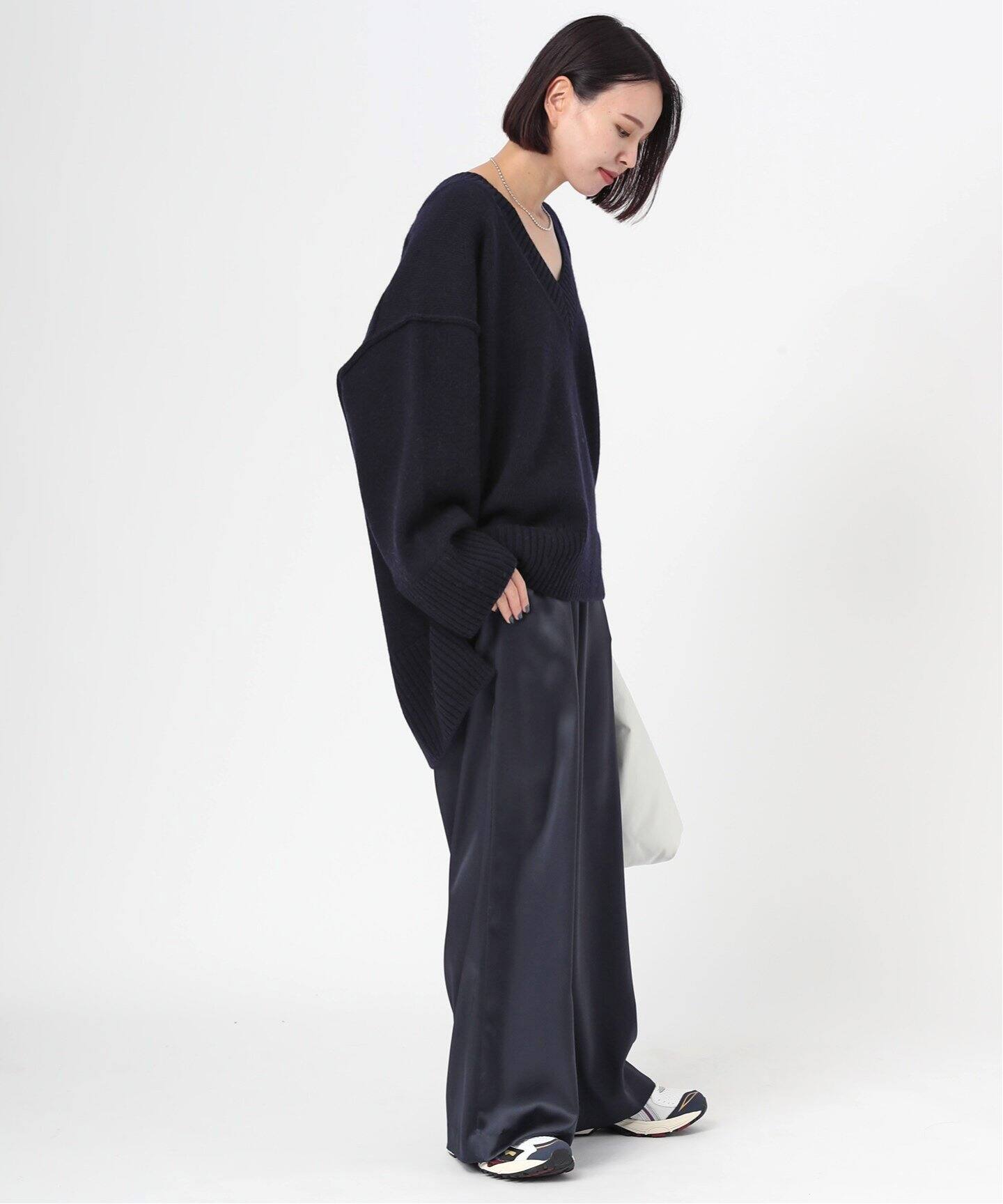 Vネックオーバープルオーバー（ニット／セーター）｜AP STUDIO  