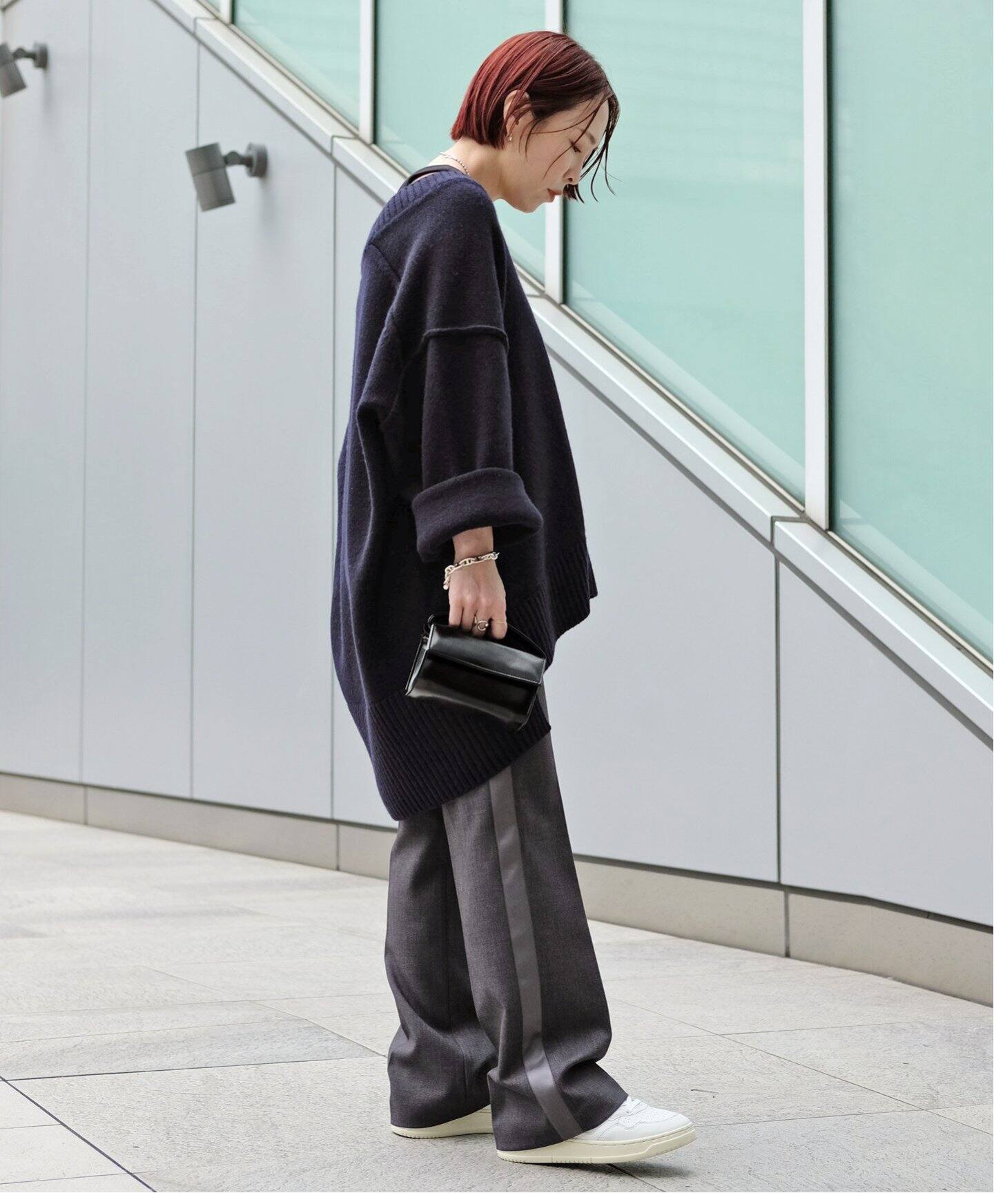 Vネックオーバープルオーバー（ニット／セーター）｜AP STUDIO  