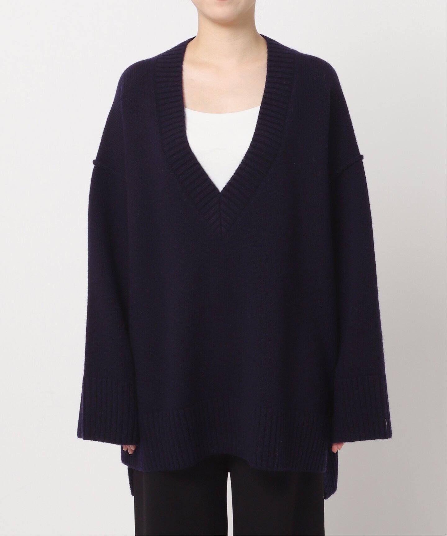 Vネックオーバープルオーバー（ニット／セーター）｜AP STUDIO  