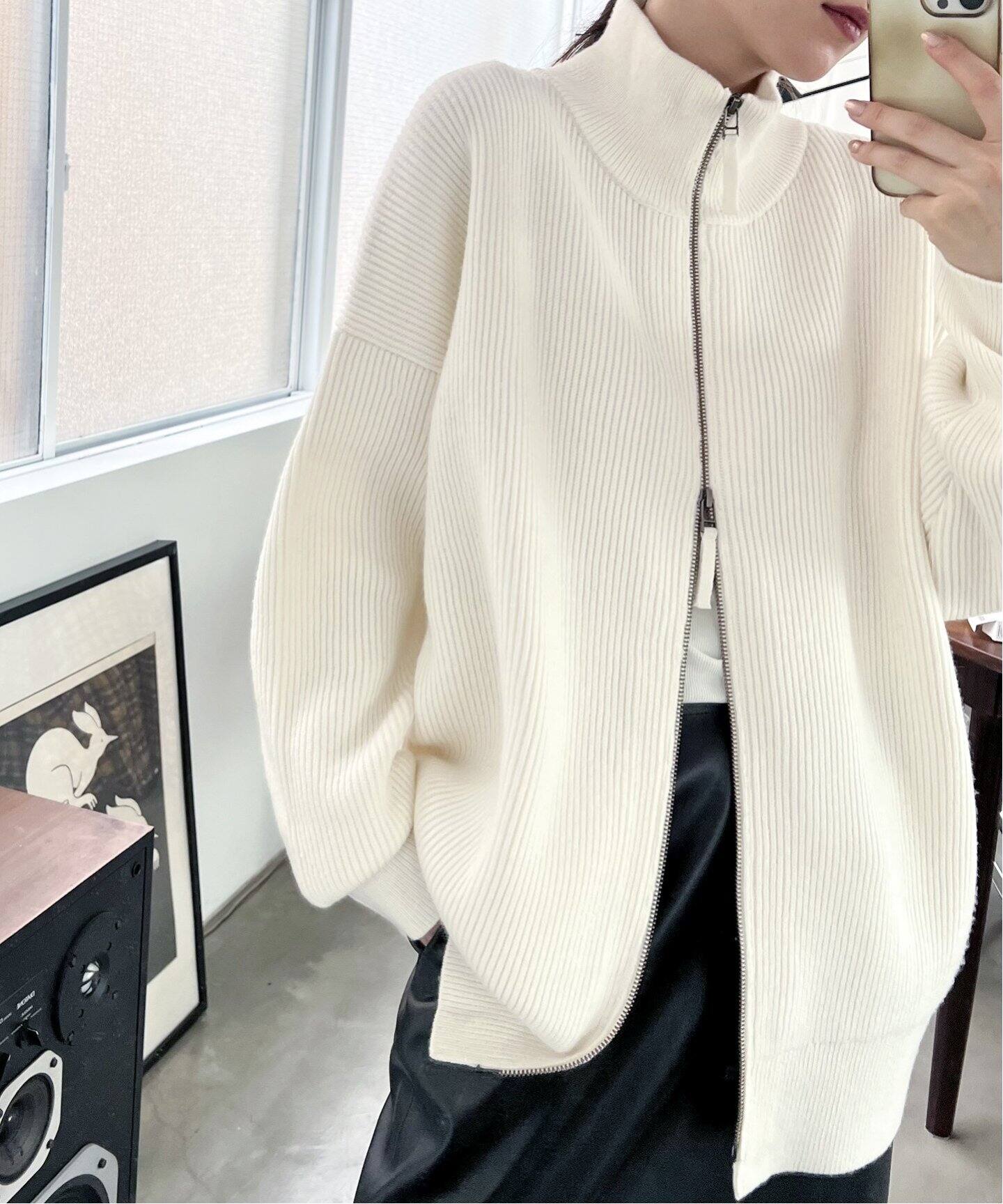 new zip knit blouson（その他ブルゾン／アウター）｜AP STUDIO  