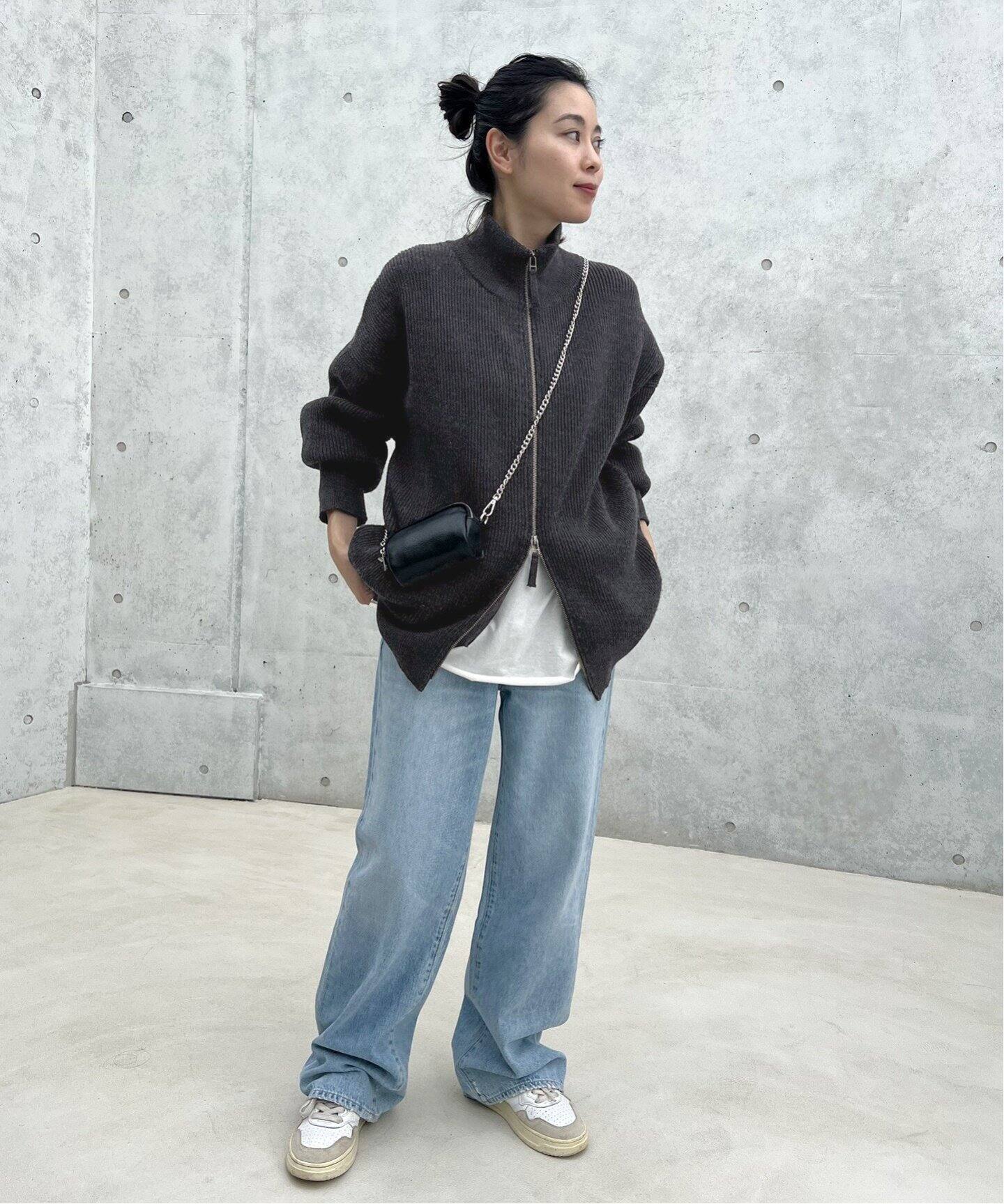 new zip knit blouson（その他ブルゾン／アウター）｜AP STUDIO  