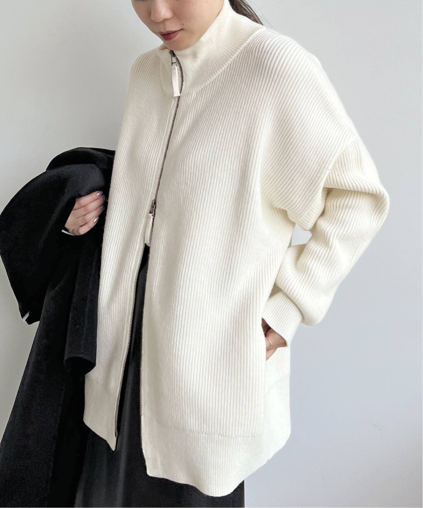new zip knit blouson（その他ブルゾン／アウター）｜AP STUDIO 