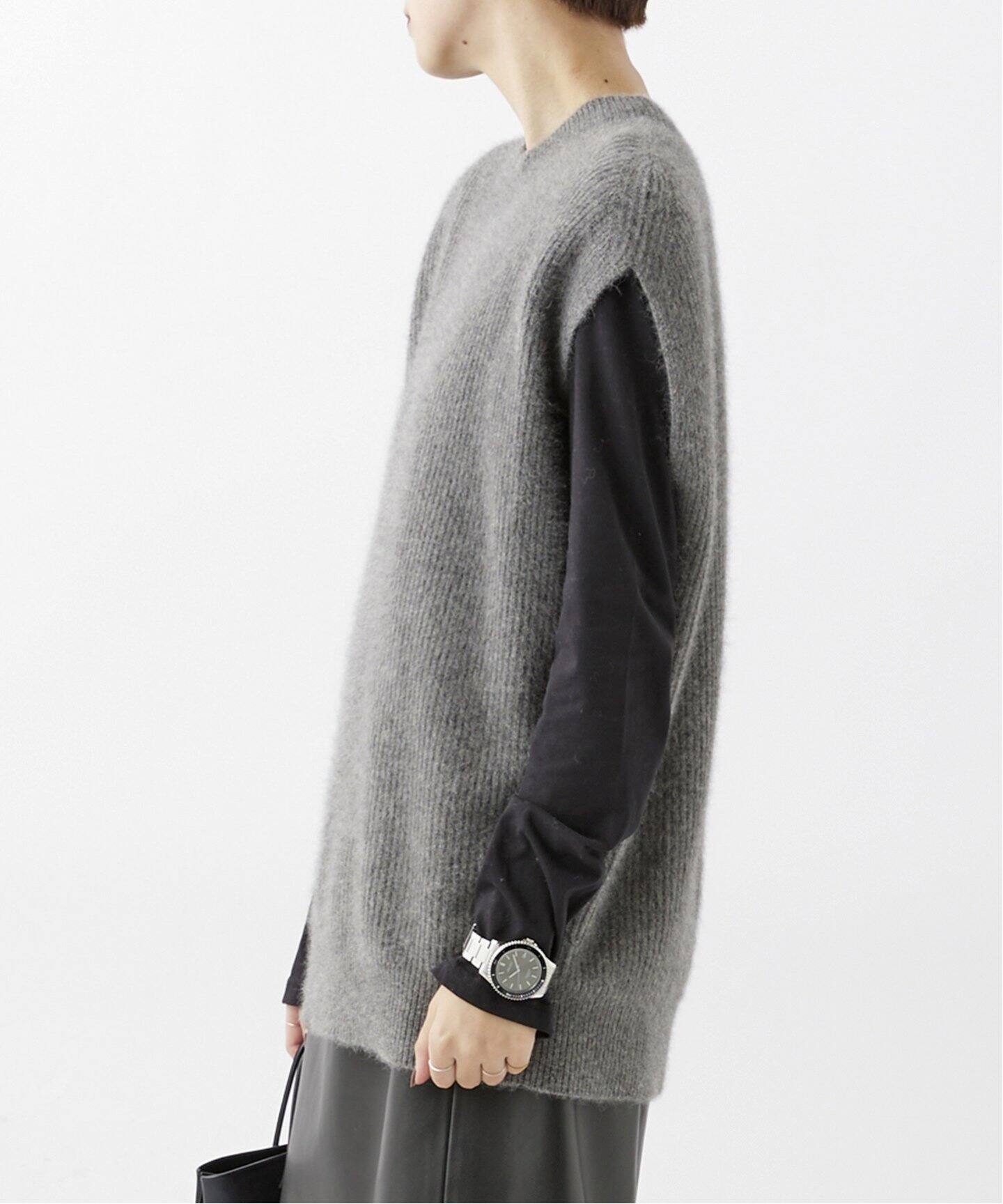 crew neck fur vest（ベスト）｜AP STUDIO（エーピーストゥディオ）の