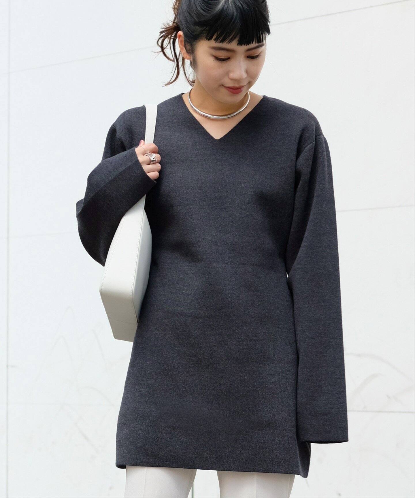 WOOL SMOOTH VNECK PULLOVER（ニット／セーター）｜AP STUDIO 