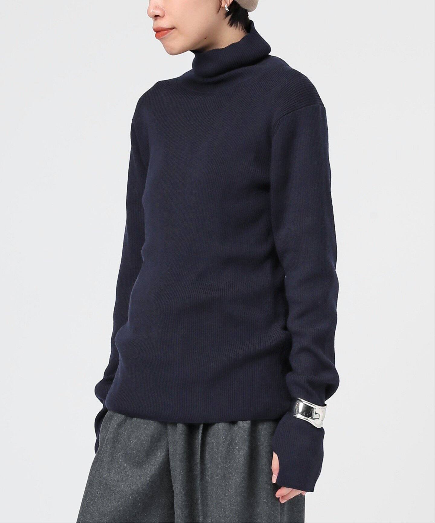 ウールリブタートルネックプルオーバー（ニット／セーター）｜AP  