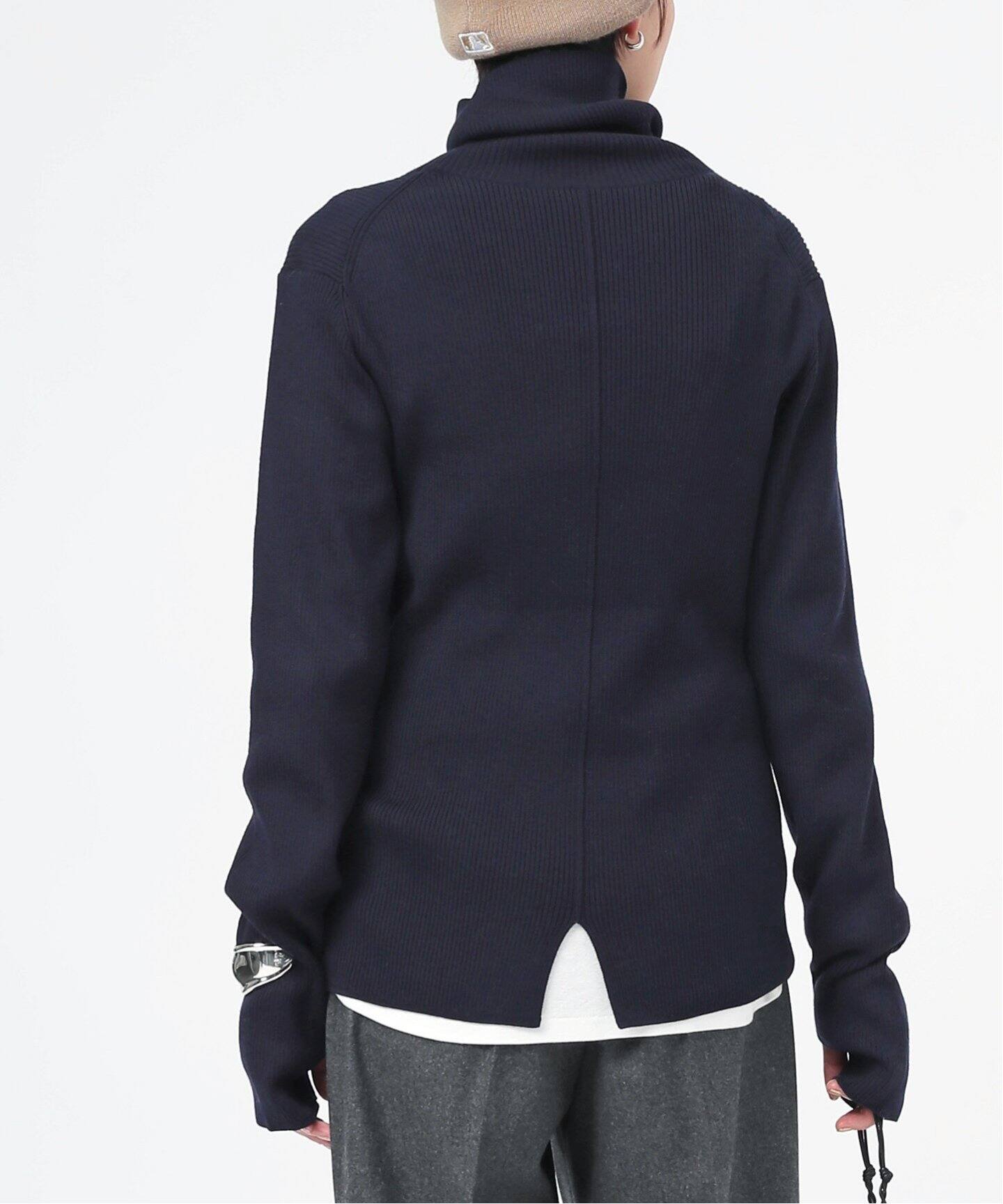 ウールリブタートルネックプルオーバー（ニット／セーター）｜AP  