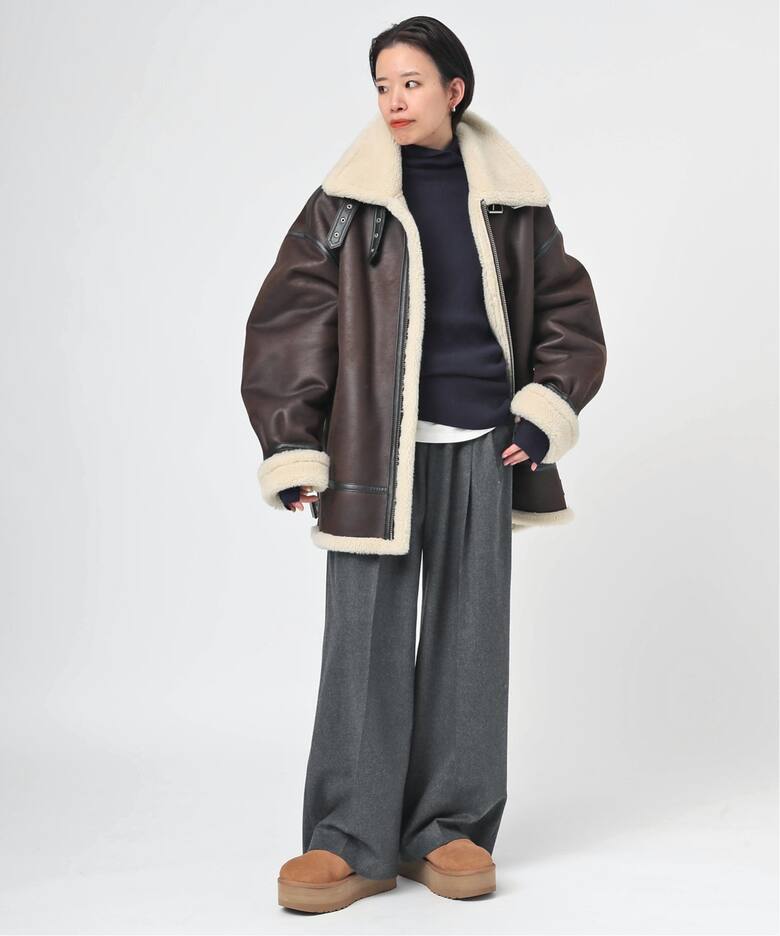 ウールリブタートルネックプルオーバー（ニット／セーター）｜AP  