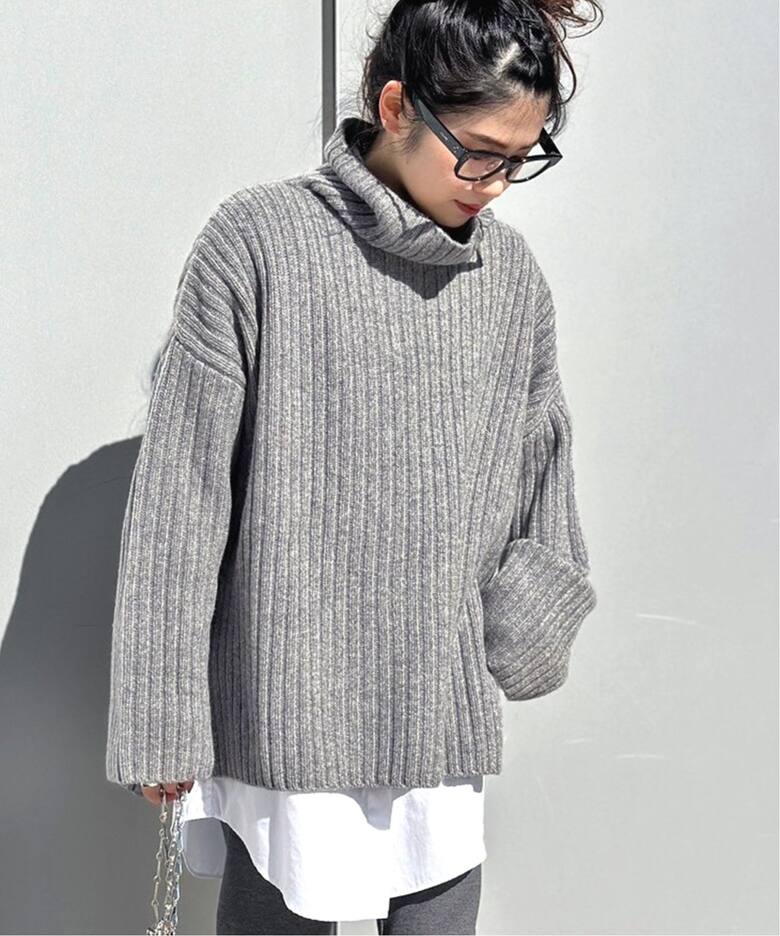 Wide Rib Turtul neck Pullover（ニット／セーター）｜AP STUDIO  