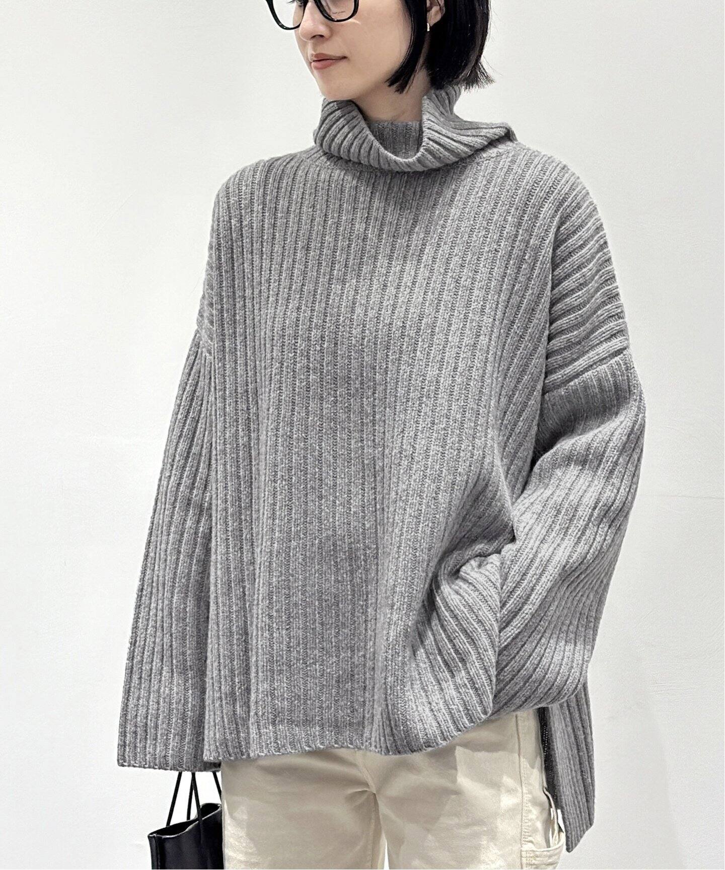 Wide Rib Turtul neck Pullover（ニット／セーター）｜AP STUDIO 