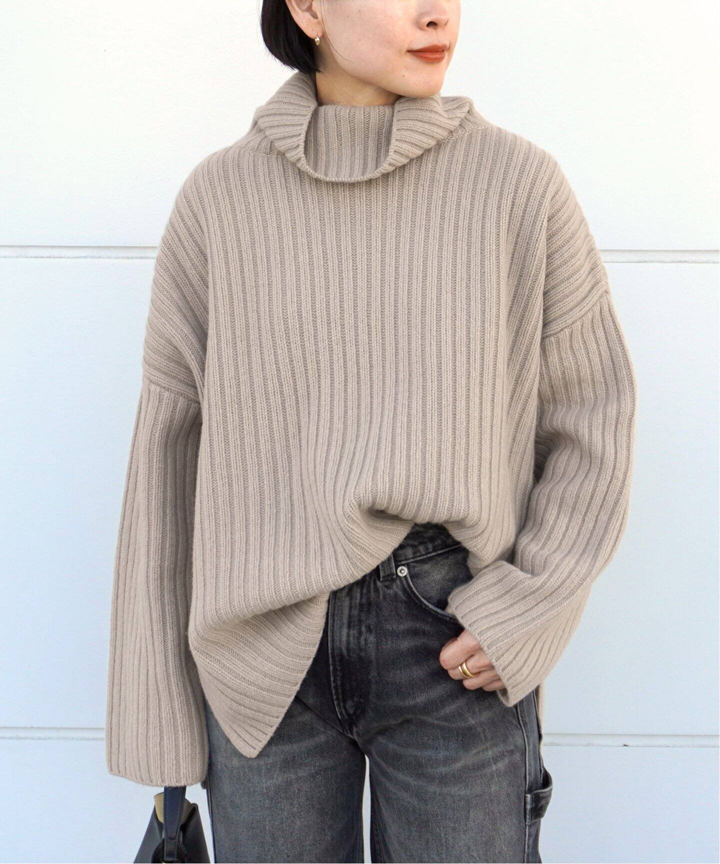 Wide Rib Turtul neck Pullover（ニット／セーター）｜AP STUDIO  