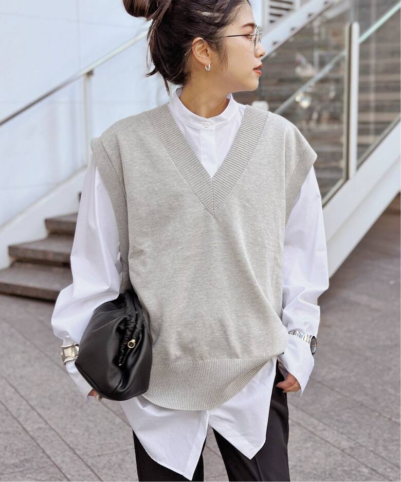 CINOH / チノ】Vネックベスト（ニット／セーター）｜AP STUDIO  