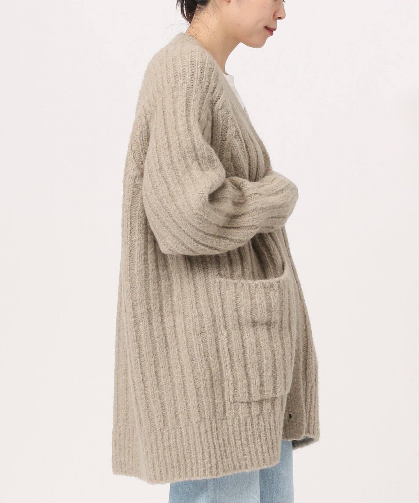 LAUREN MANOOGIAN/ローレン マヌージアン】Rib Cardigan（カーディガン  