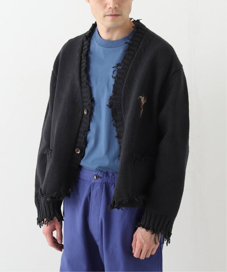 doublet / ダブレット】OVERSIZED CUT-OFF CARDIGAN（カーディガン 
