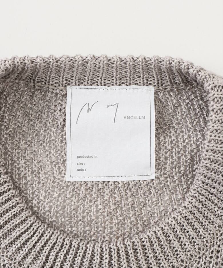 ANCELLM アンセルム MESH KNIT ニット 23SS カットソー トップス