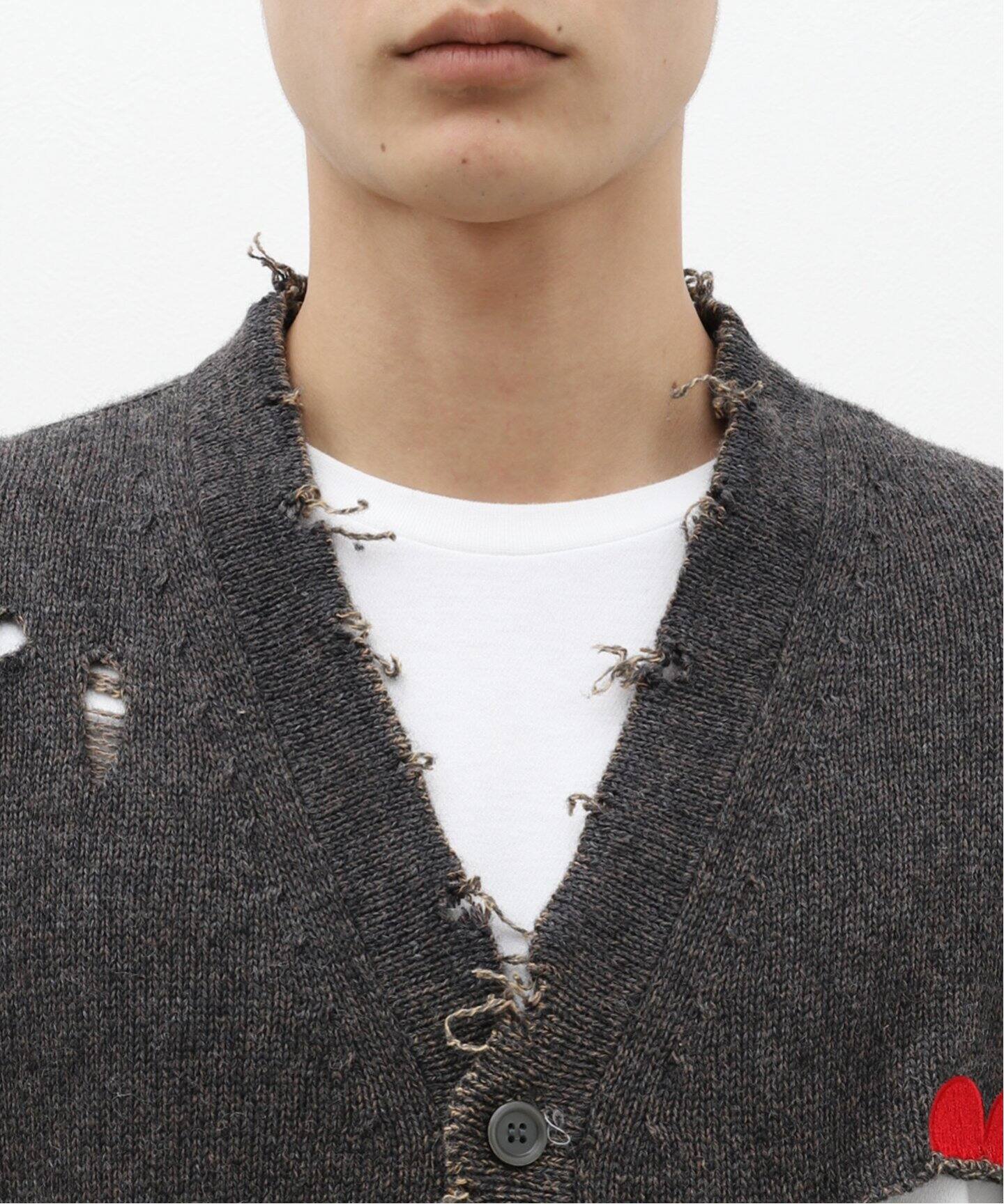 doublet / ダブレット】BROKEN HEART CARDIGAN（カーディガン）｜WISM 