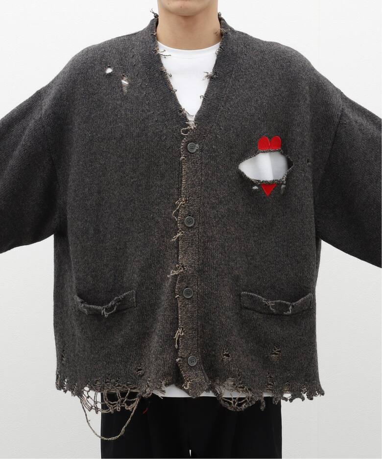 doublet / ダブレット】BROKEN HEART CARDIGAN（カーディガン）｜WISM 