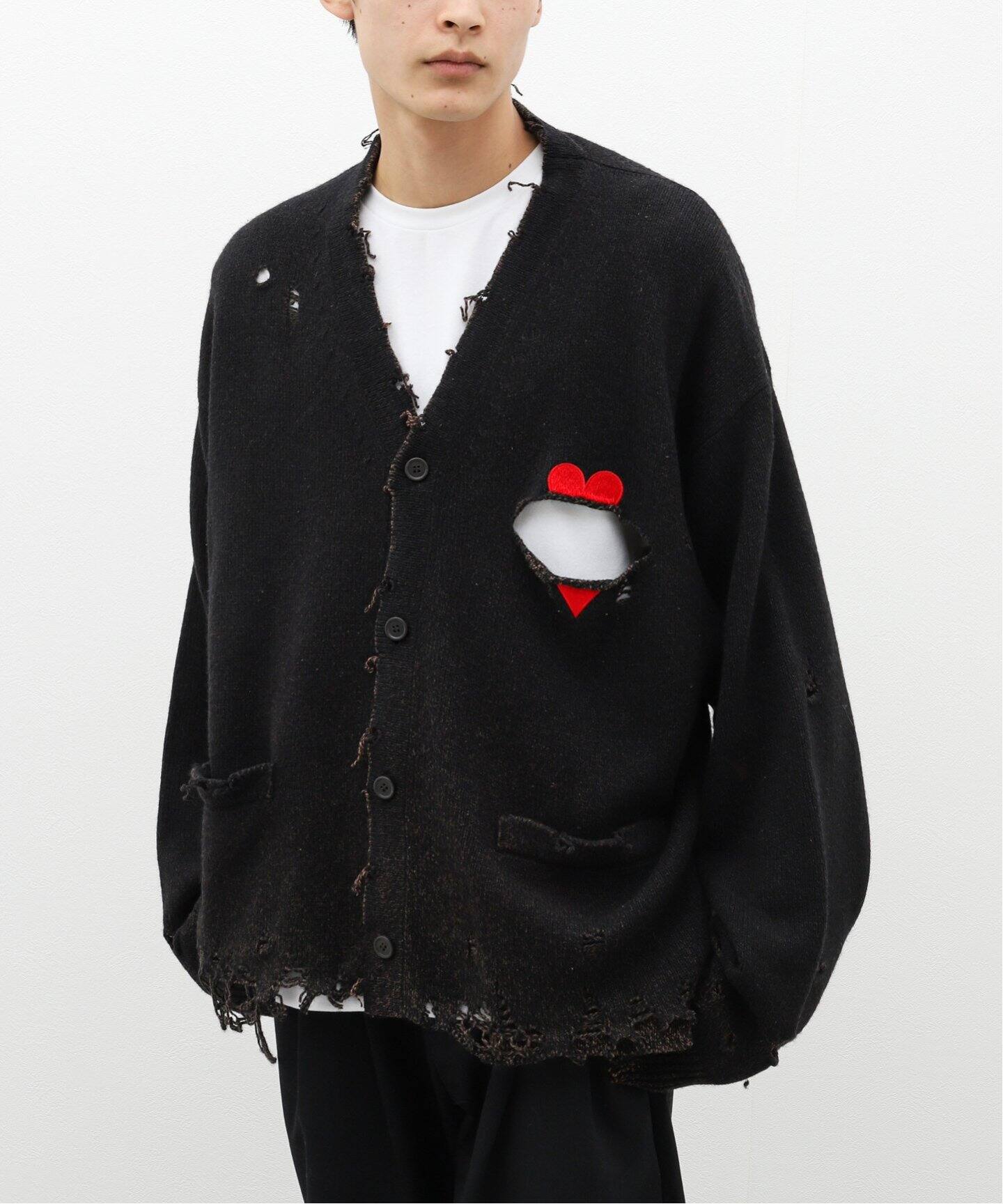 doublet / ダブレット】BROKEN HEART CARDIGAN（カーディガン）｜WISM  