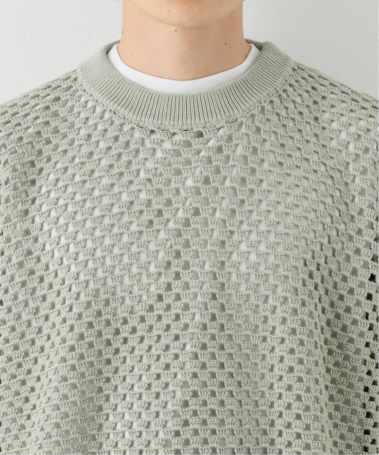 UNUSED / アンユーズド】 US2331 MESH CREW NECK KNIT（ニット 
