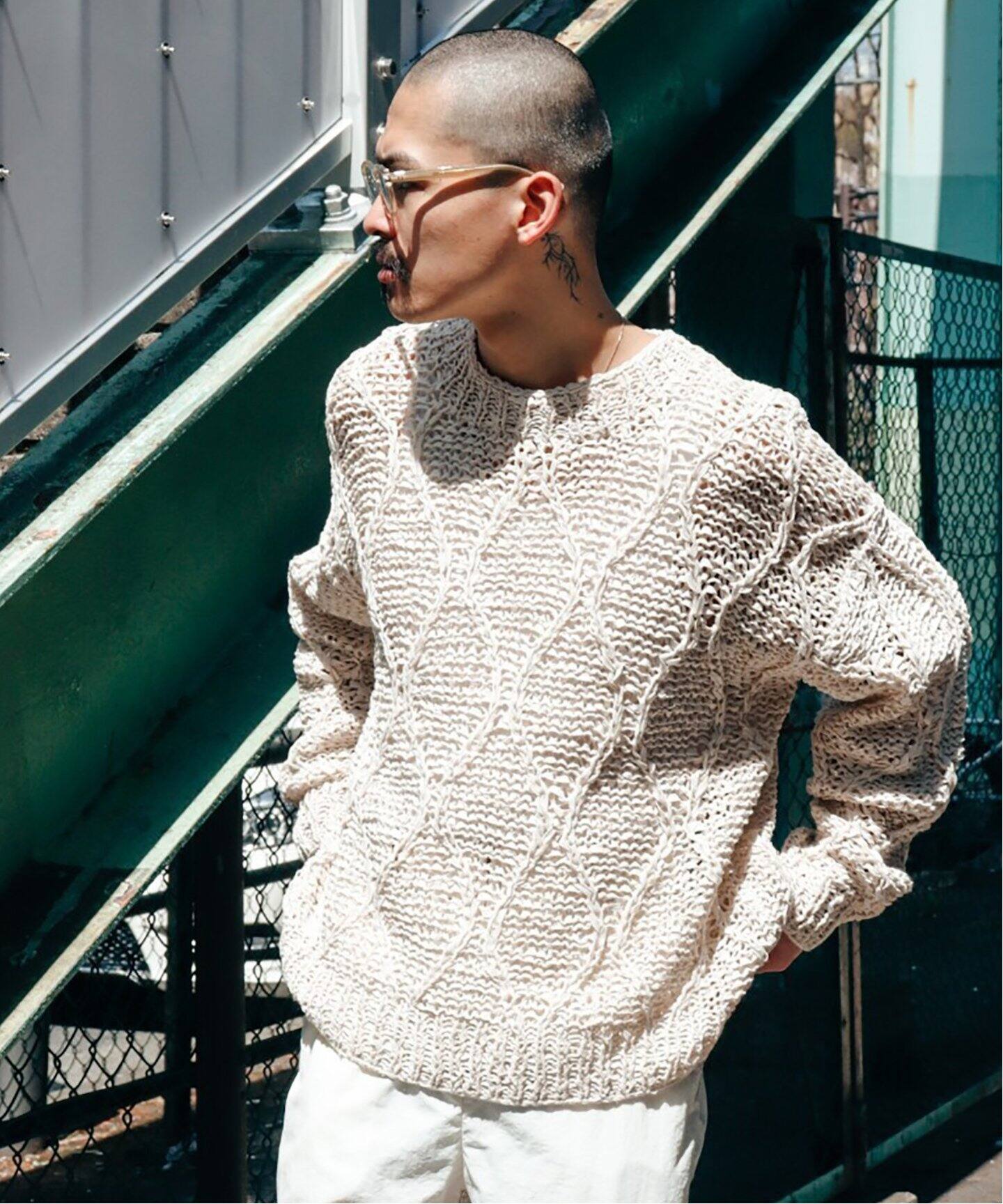 UNUSED / アンユーズド】US2336 CREW NECK KNIT（ニット／セーター 
