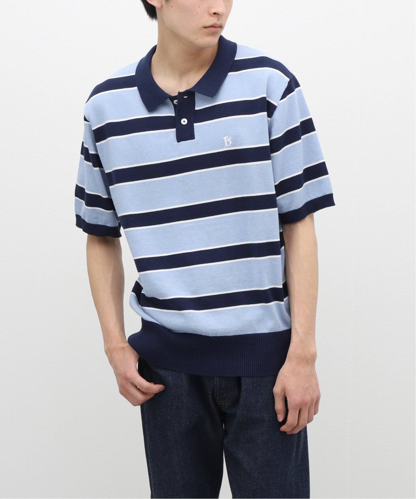 BoTT / ボット】Border S/SL Knit（ポロシャツ）｜WISM（ウィズム）の 