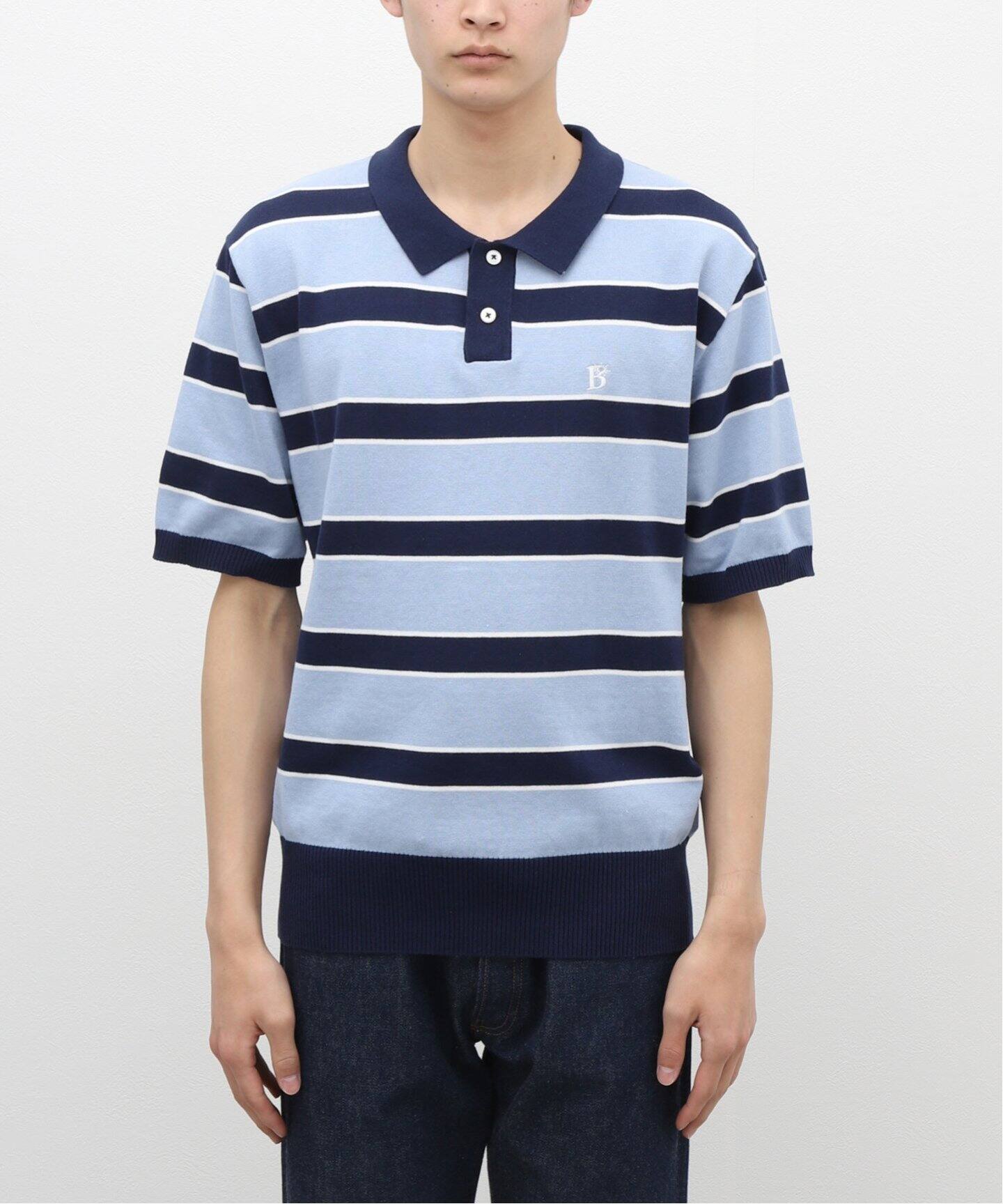 BoTT / ボット】Border S/SL Knit（ポロシャツ）｜WISM（ウィズム）の 