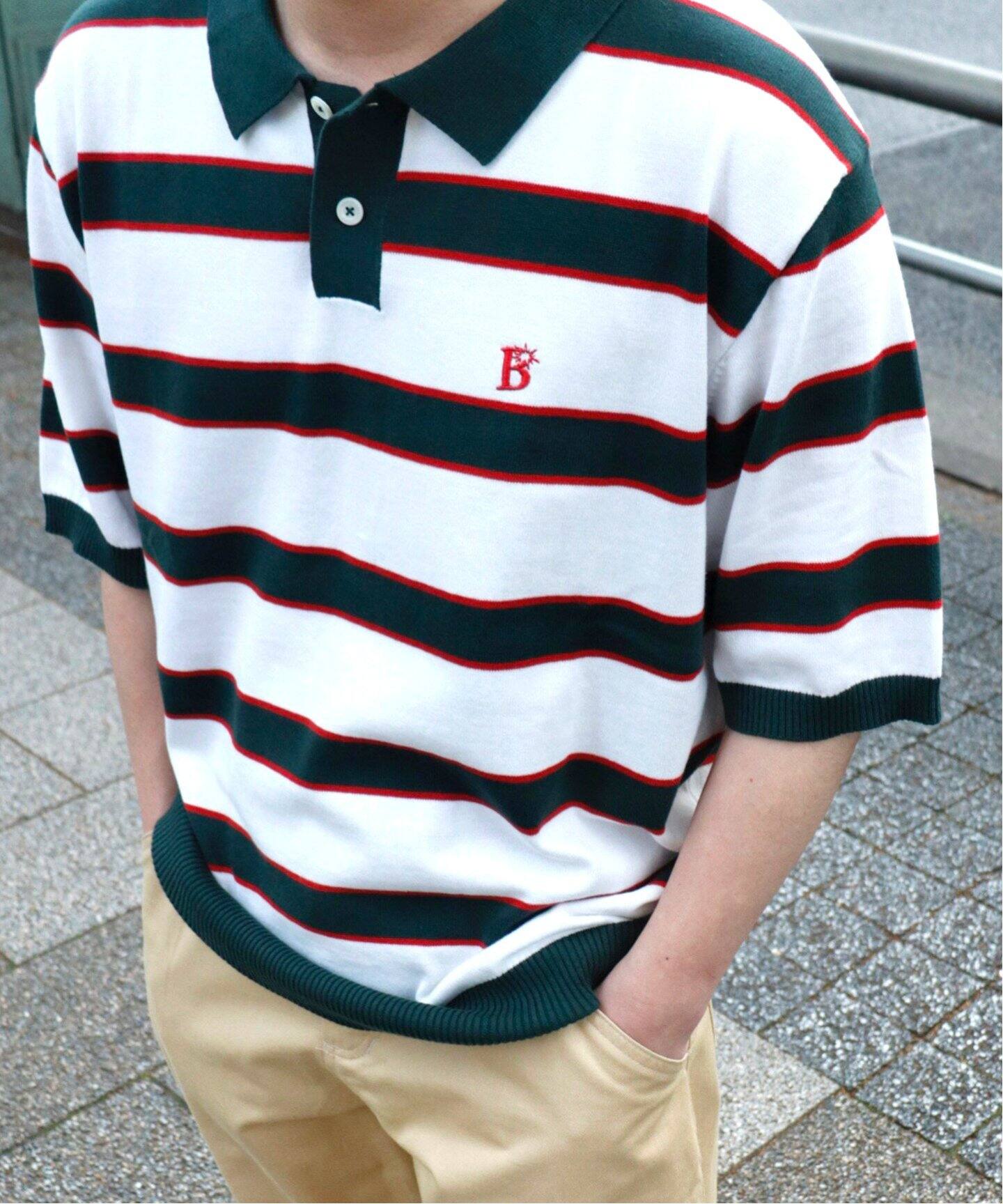 BoTT / ボット】Border S/SL Knit（ポロシャツ）｜WISM（ウィズム）の 