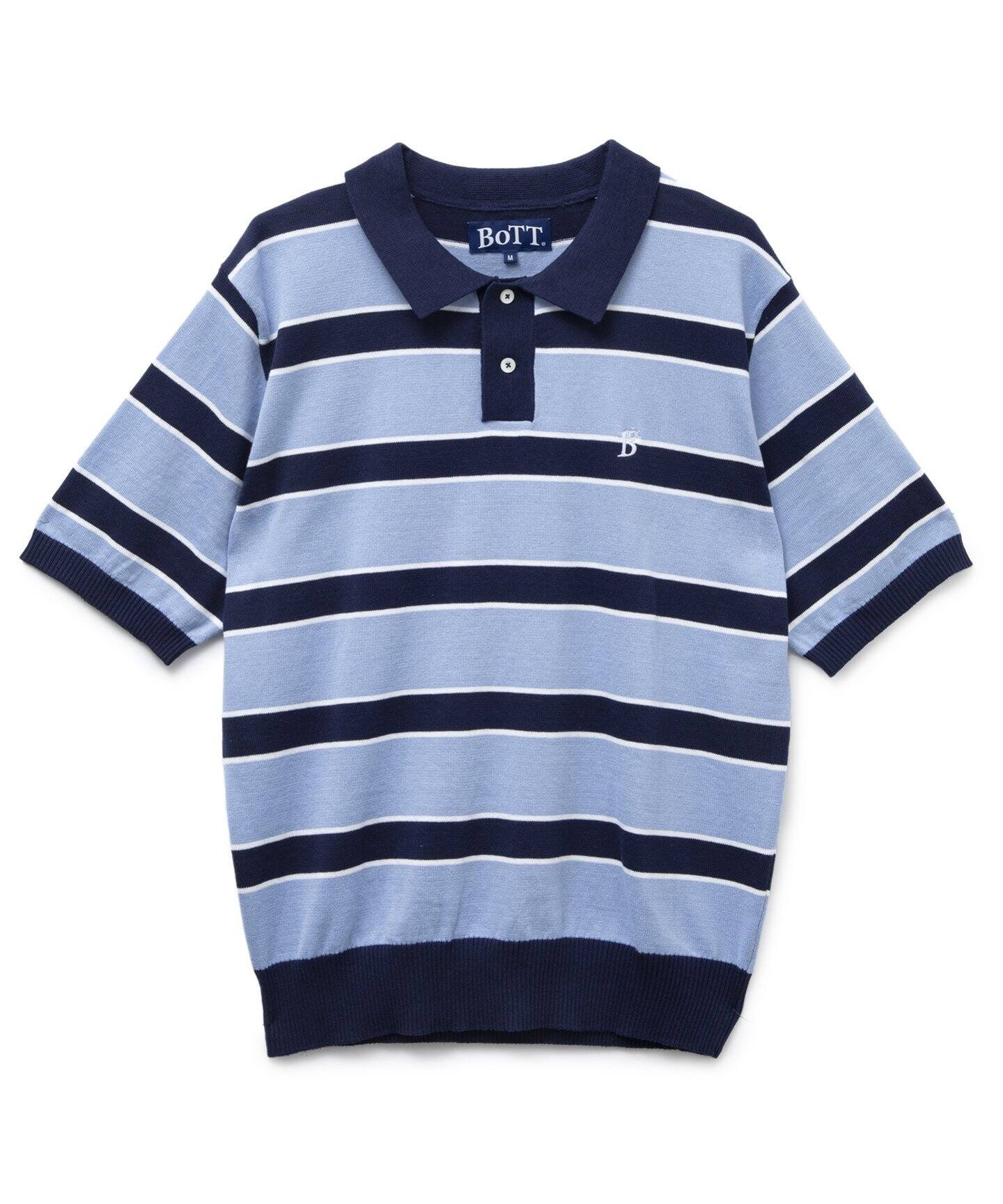BoTT / ボット】Border S/SL Knit（ポロシャツ）｜WISM（ウィズム）の 