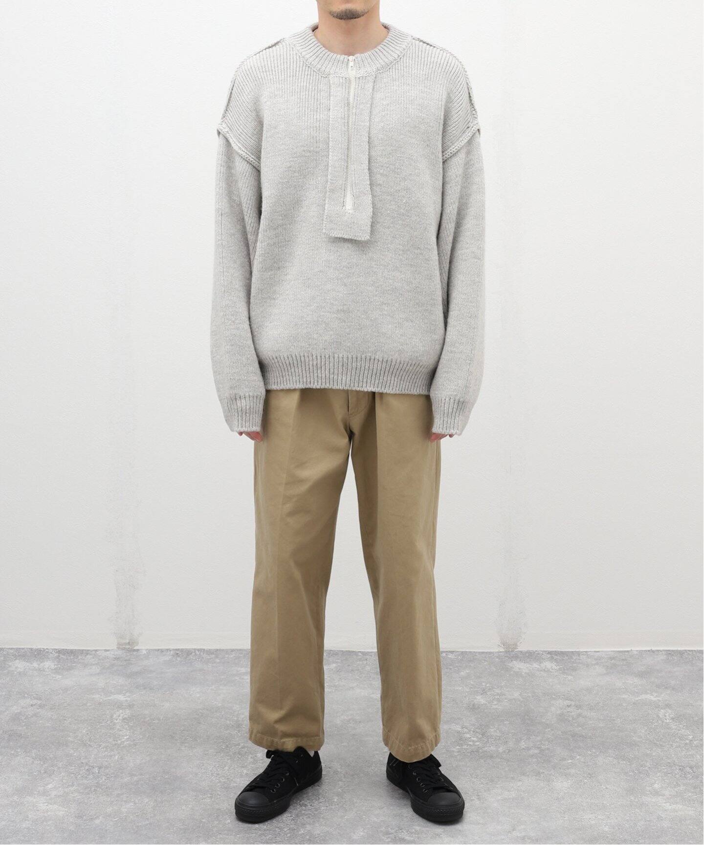 UNUSED / アンユーズド】US2365 HALF ZIP KNIT（ニット／セーター 