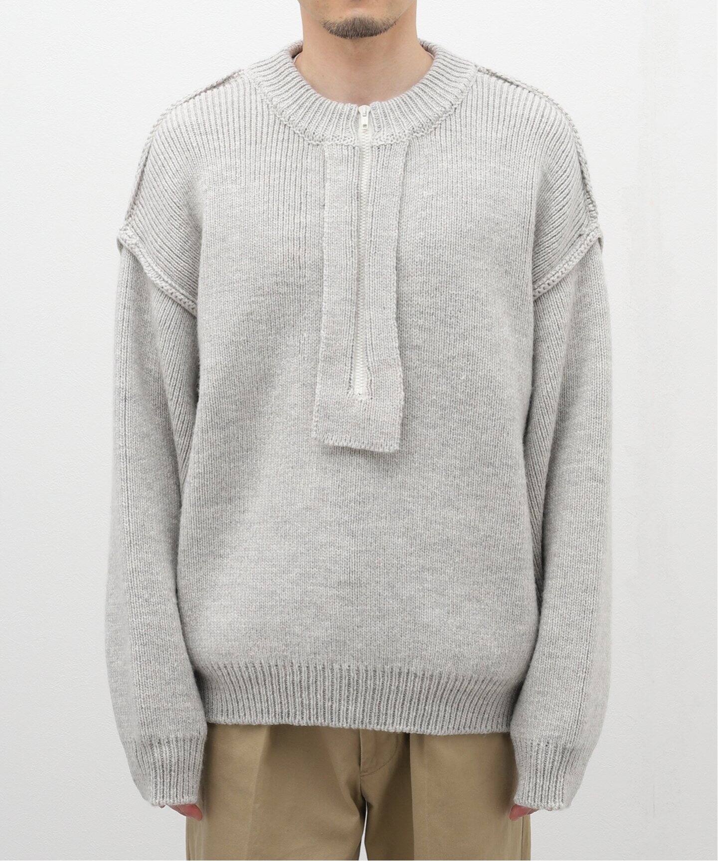 UNUSED / アンユーズド】US2365 HALF ZIP KNIT（ニット／セーター 