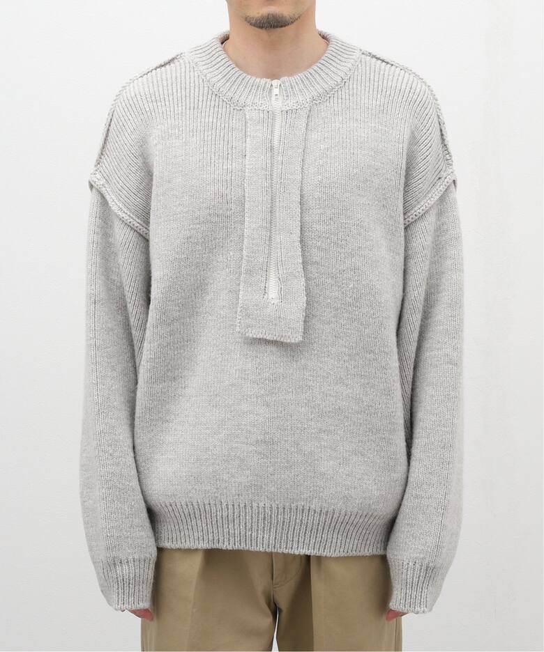 UNUSED / アンユーズド】US2365 HALF ZIP KNIT（ニット／セーター 