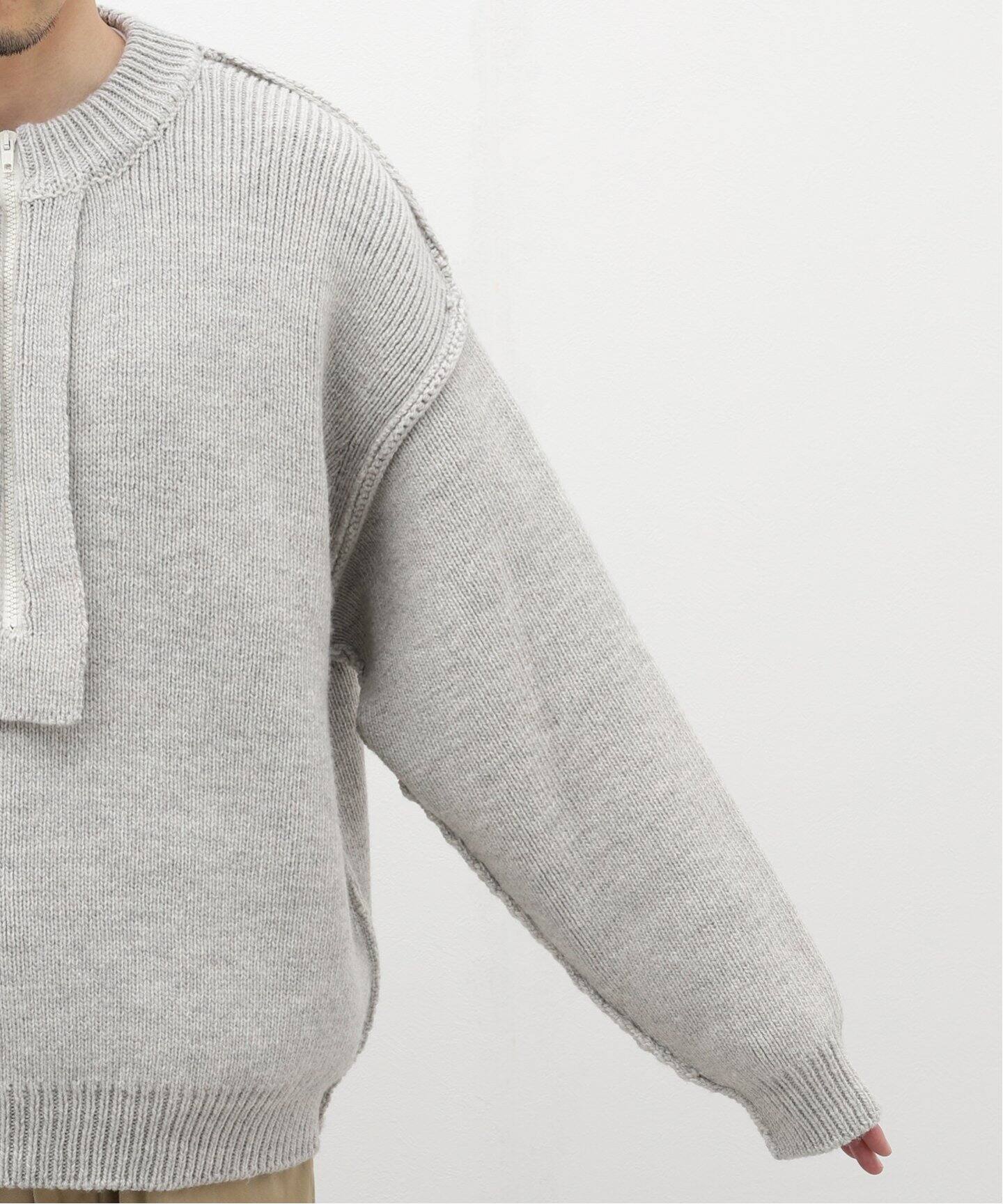 UNUSED / アンユーズド】US2365 HALF ZIP KNIT（ニット／セーター 