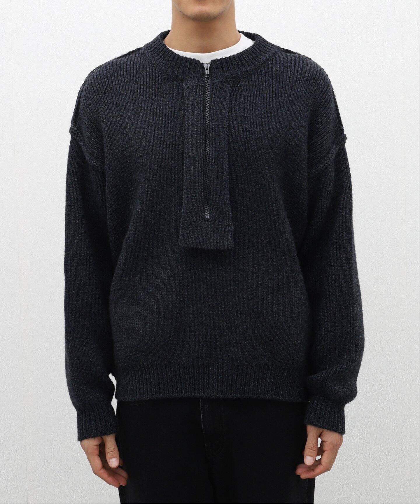 UNUSED / アンユーズド】US2365 HALF ZIP KNIT（ニット／セーター 