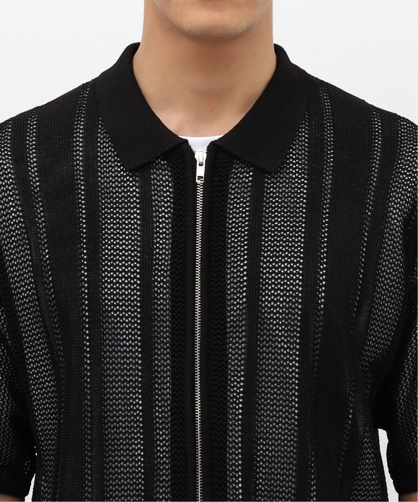 トップス JOURNAL STANDARD オープンワークZIP ポロシャツ（ポロシャツ）｜JOURNAL STANDARD