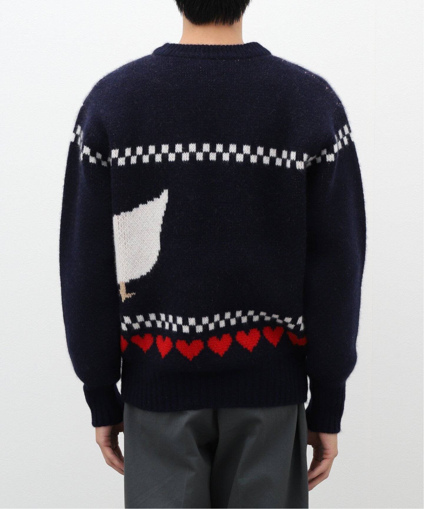 HERILL / CashmereJacquard Sweater AHIRU 23-080-HL-8200-3（ニット  