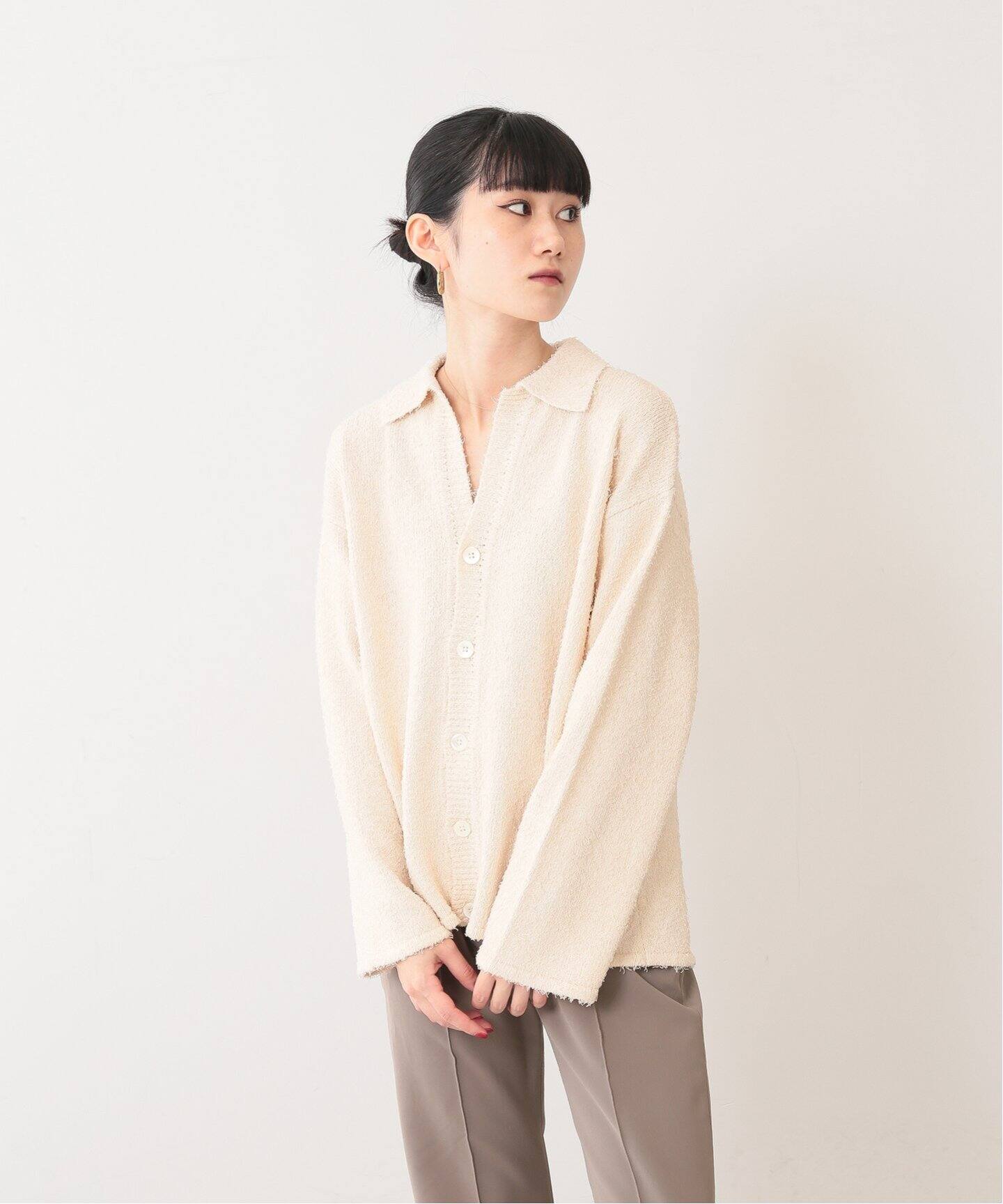 FOLL / フォル】クールシャギーカーディガン（カーディガン  