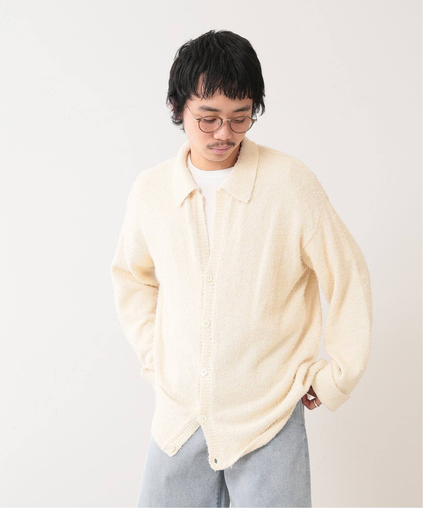 FOLL / フォル】クールシャギーカーディガン（カーディガン  