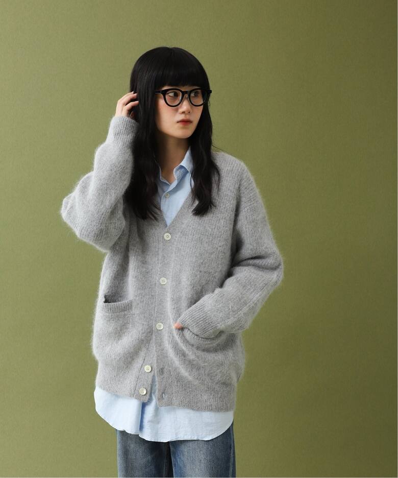 FOLL / フォル】wardrobe shaggy cardigan : カーディガン 